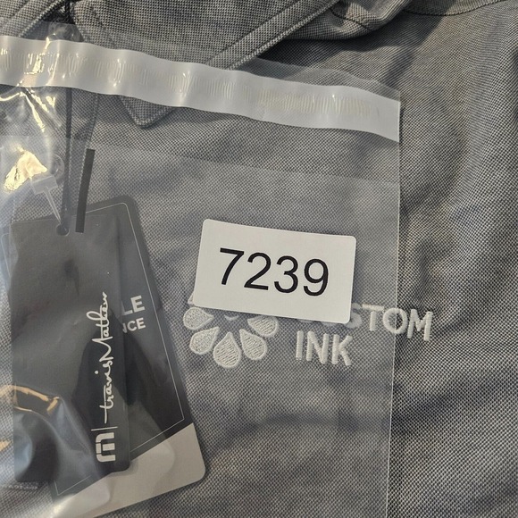 NWT - Travis Mathew Polo Shirt Mens Medium - Custom‎ Ink -  Short Sleeve Gray - Picture 13 of 13